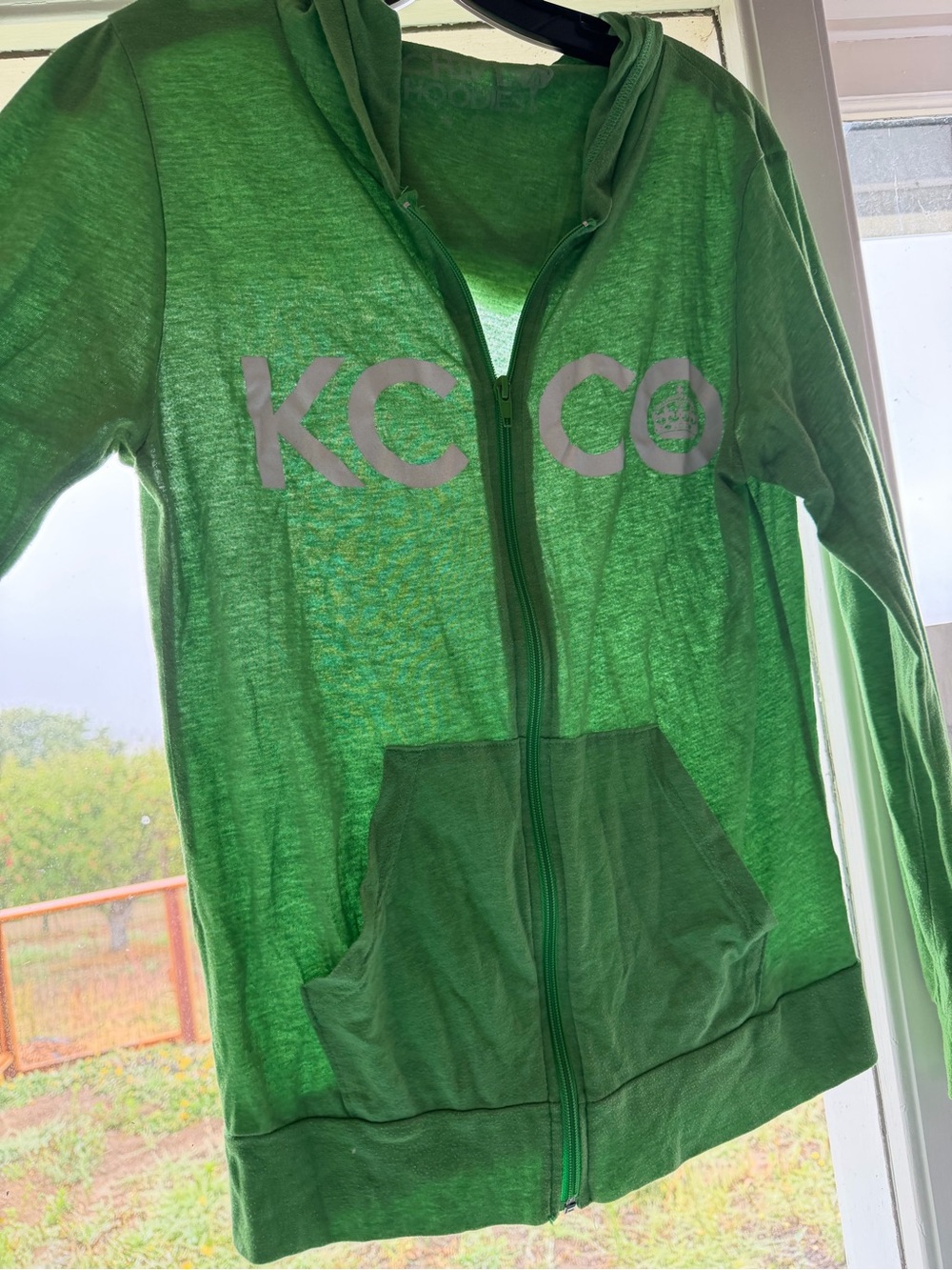 The Chive KCCO Green Zip Hoodie - size Small